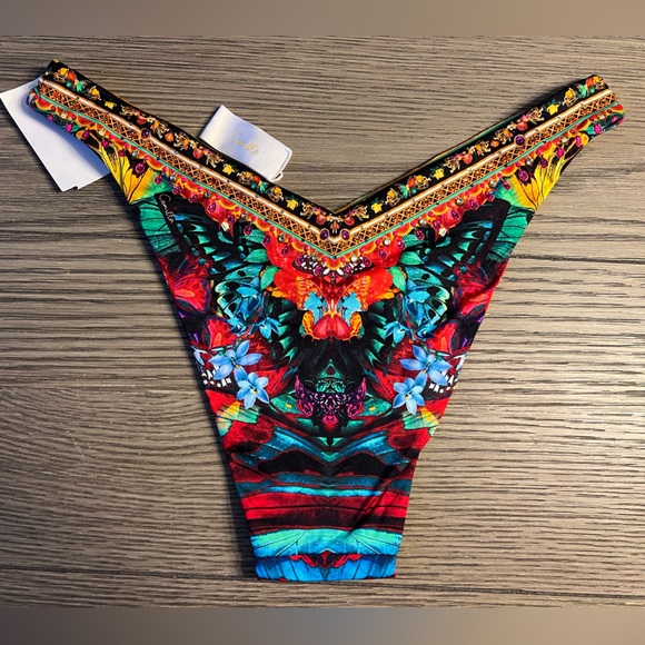 Camilla V High Leg Pant In A Flutter sz L 159$ - Picture 3 of 11